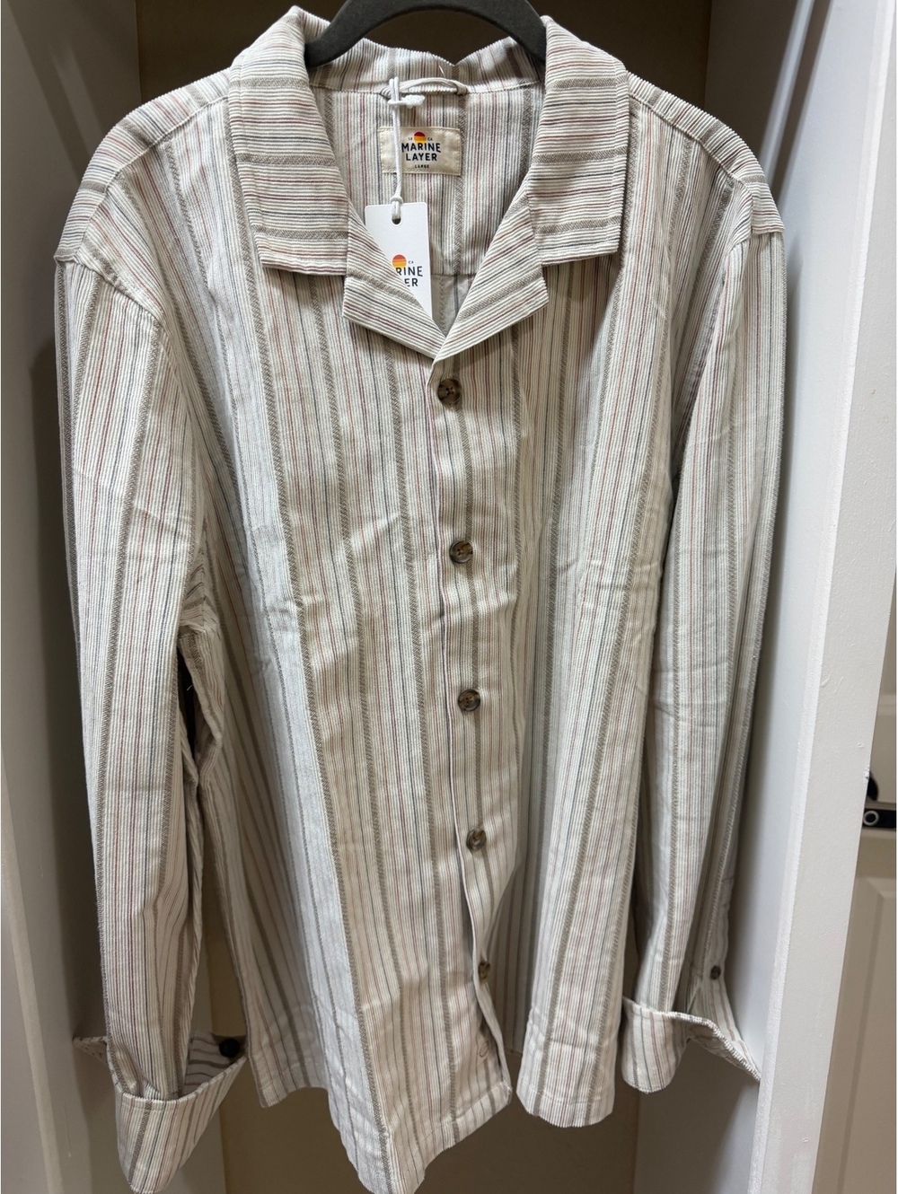 Marine Layer Corduroy Camp shirt Large NWT